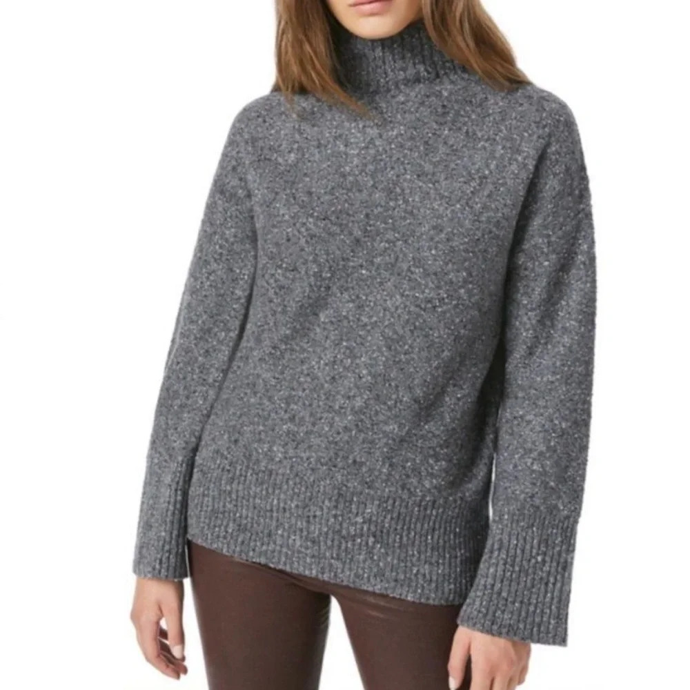 Frame High Low Turtleneck Sweater